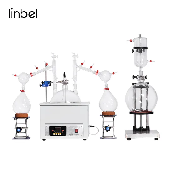 10L 20L Glass Material Vacuum Short Path Molecular Distillation System
